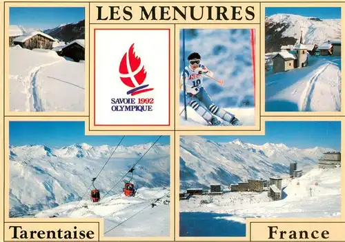 AK / Ansichtskarte  Les_Menuires_Savoie Olympique 1992 Slalom spécial homme
