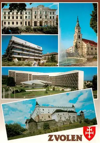 AK / Ansichtskarte  Zvolen_Altsohl_SK Teilansichten Kirche Schloss