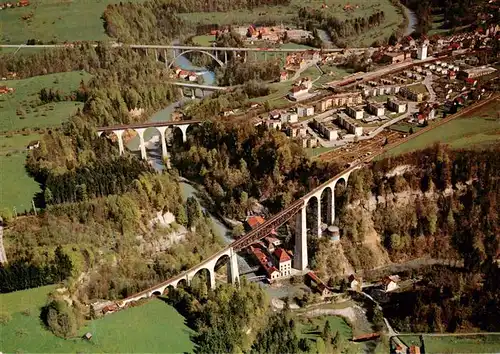 AK / Ansichtskarte  St_Gallen_SG Sitterbruecken Viadukt der Bodensee-Toggenburg-Bahn