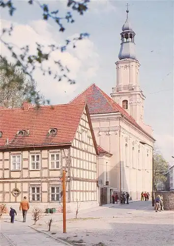 AK / Ansichtskarte  Olesnica_Oels_PL Stadtzentrum Kirche