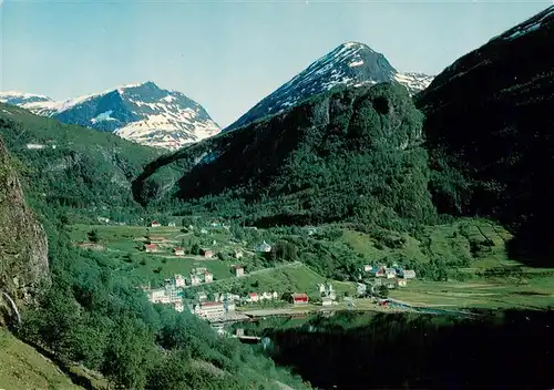 AK / Ansichtskarte 73945017 Geiranger_Norge View towards mount Dalsnibba