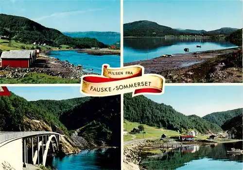 AK / Ansichtskarte 73945030 Fauske_Norge Panorama Bruecke