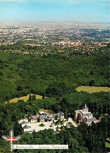 AK / Ansichtskarte  Lainzer_Tiergarten_Hermesvilla_Innsbruck_Tirol_AT Fliegeraufnahme