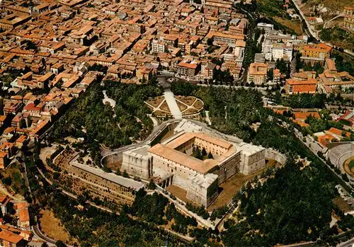 AK / Ansichtskarte 73945047 L_Aquila_Abruzzo_IT Veduta aerea del Castello Medioevale e panorama