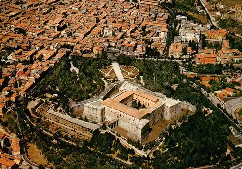 AK / Ansichtskarte  L_Aquila_Abruzzo_IT Veduta aerea del Castello Medioevale e panorama