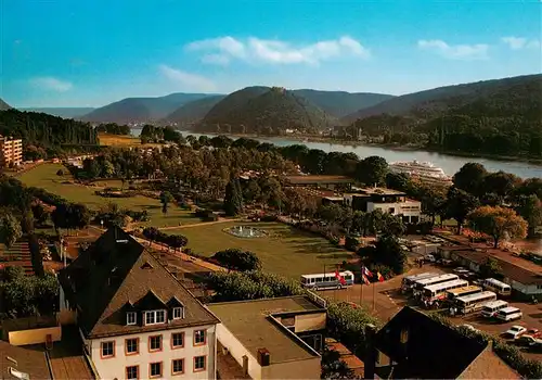 AK / Ansichtskarte  Bad_Hoenningen Panorama Blick auf Burg Rheineck