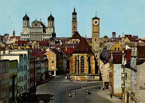 AK / Ansichtskarte  Augsburg Jakobskirche Rathaus Perlachturm