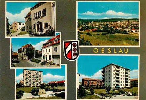 AK / Ansichtskarte  Oeslau_Roedental_Bayern Teilansichten Hochhaus Panorama