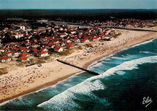 AK / Ansichtskarte  Mimizan_40_Landes Vue générale aérienne sur la gande plage nord et la ville au fond le Courant