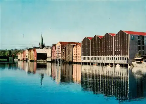 AK / Ansichtskarte  Trondheim_Trondhjem_Norge Bryggene ved Nidelven