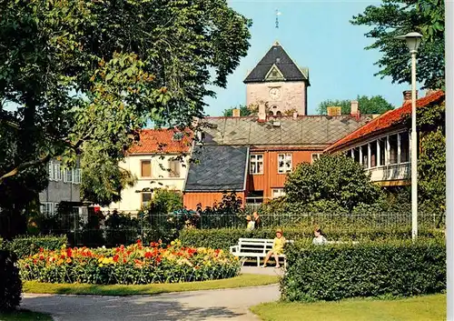 AK / Ansichtskarte  Trondheim_Trondhjem_Norge Fra Radhusparken mot ar frue kirke