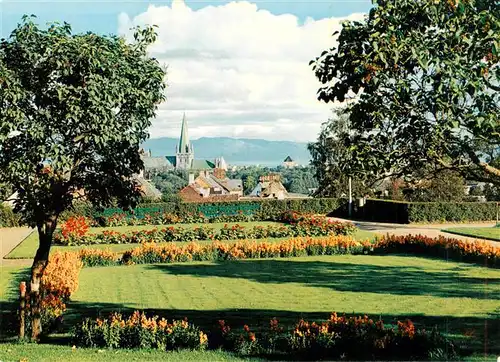 AK / Ansichtskarte  Trondheim_Trondhjem_Norge Parti fra Hoytkoleparken Nidarosdomen i bakgrunnen