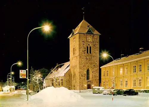 AK / Ansichtskarte  Trondheim_Trondhjem_Norge Vintermart ved Var Frue kirke