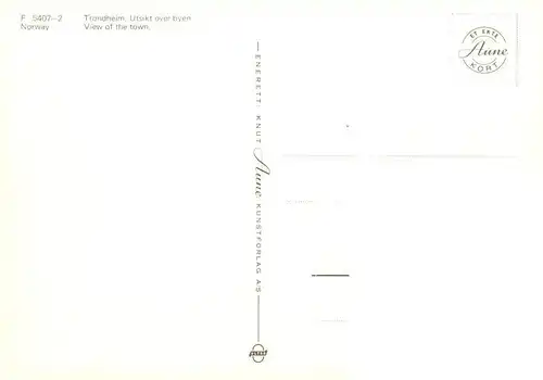 AK / Ansichtskarte  Trondheim_Trondhjem_Norge Utsikt over byen