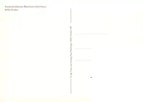 AK / Ansichtskarte  Heiden_AR Vorderlaendisches Bezirkskrankenhaus