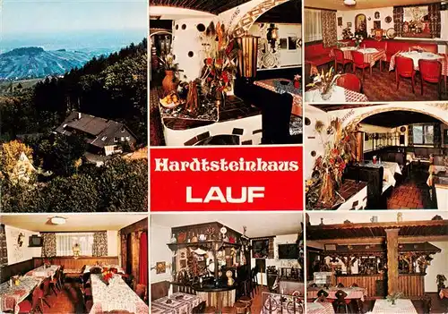 AK / Ansichtskarte  Lauf_Baden Hardtsteinhaus Gastraeume Bar