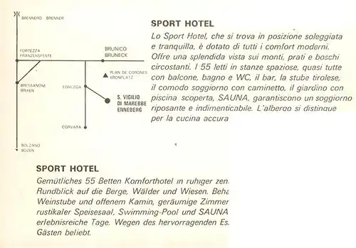 AK / Ansichtskarte 73945262 San_Vigilio_di_Marebbe_Dolomiti_IT Sport Hotel Pool Panorama Seilbahn