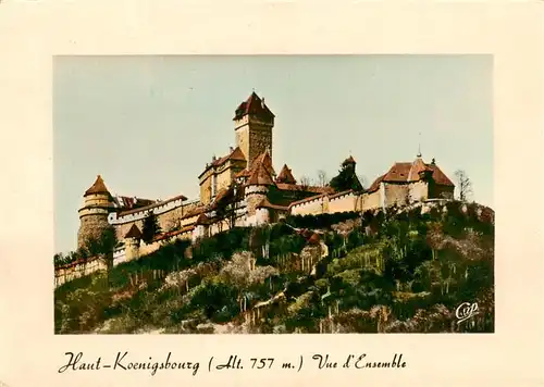 AK / Ansichtskarte  Haut-Koenigsbourg_Hohkoenigsburg Vue d'Ensemble