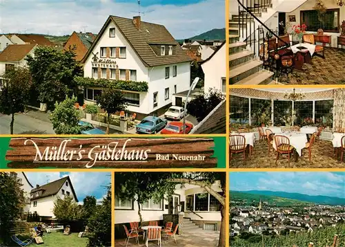 AK / Ansichtskarte  Bad_Neuenahr-Ahrweiler Muellers Gaestehaus Gastraeume Treppe Panorama