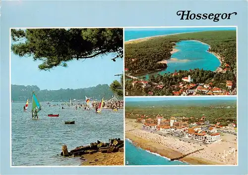 AK / Ansichtskarte  Hossegor_Soorts-Hossegor_40_Landes Lac Océan Plage vue aérienne