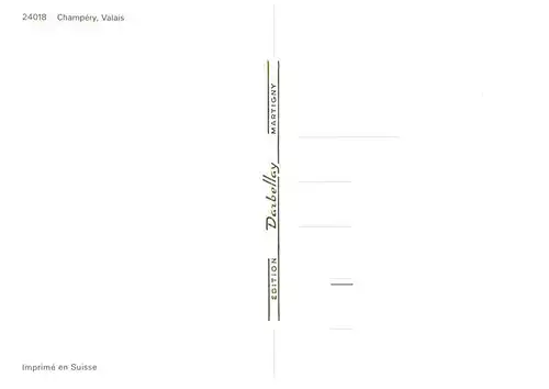 AK / Ansichtskarte  Champery_VS Dorfansichten