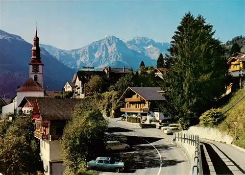 AK / Ansichtskarte  Val-d_Illiez_VS Ansicht mit Kirche Alpen