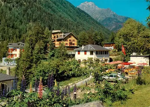 AK / Ansichtskarte  Champex_Lac_VS Ansicht mit Blick gegen Clochers d'Arpettaz