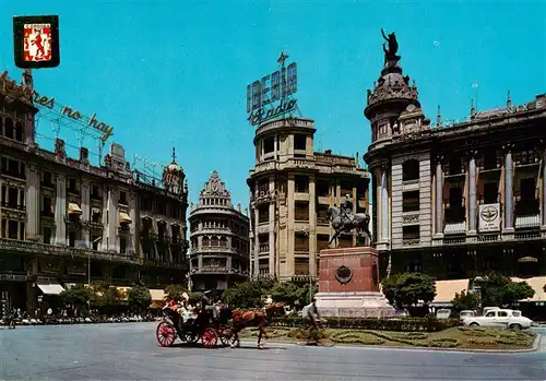 AK / Ansichtskarte  Cordoba_Andalucia_ES Plaza de José Antonio Denkmal Pferdekutsche