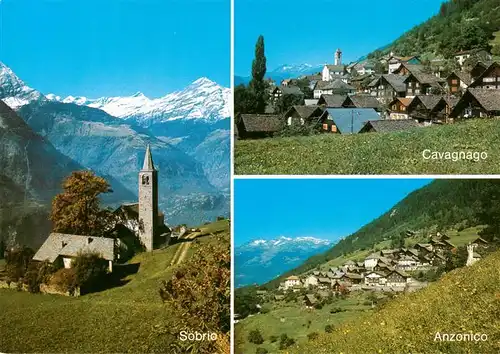 AK / Ansichtskarte  Sobrio Cavagnagno und Anzonico Bergdoerfer Alpen
