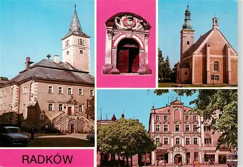 AK / Ansichtskarte 73945423 Radkow_Wuenschelburg_PL Rathaus Portal Kirche Marktplatz