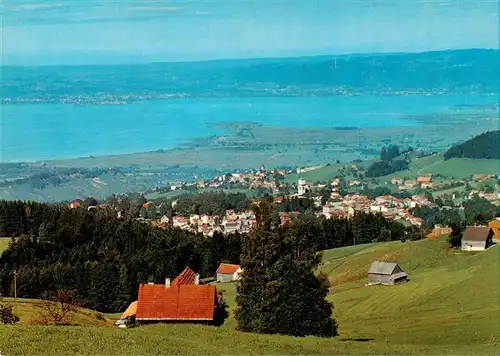 AK / Ansichtskarte  Heiden_AR Panorama Klimakurort mit Blick auf den Bodensee und Lindau