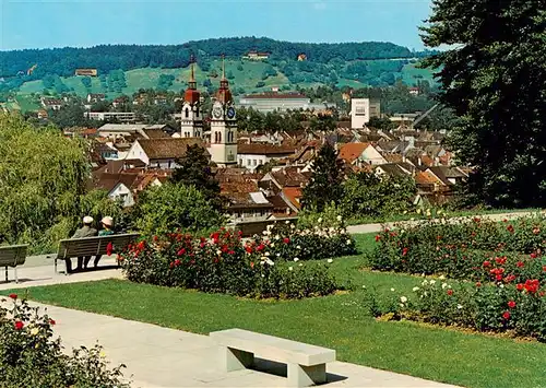 AK / Ansichtskarte  Winterthur__ZH Ausblick vom Rosengarten