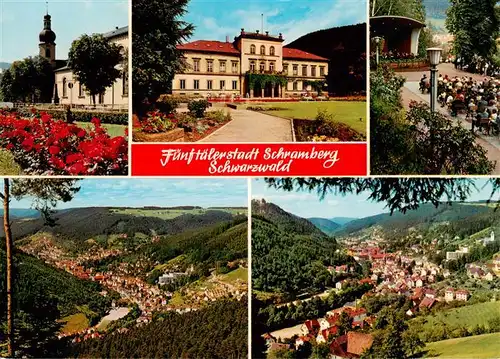 AK / Ansichtskarte  Schramberg Panorama Fuenftaelerstadt Stadtmuseum Konzertpavillon