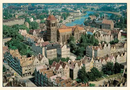 AK / Ansichtskarte 73945493 Danzig_Gdansk_PL Stadtzentrum mit Marienkirche