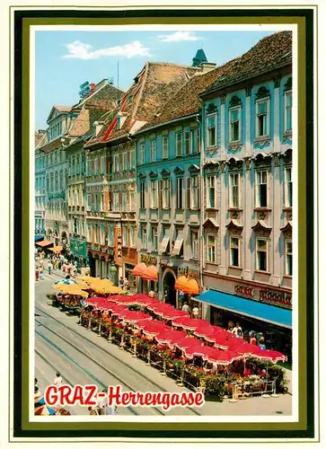 AK / Ansichtskarte 73945498 Graz__Steiermark_AT Herrengasse Strassencafés