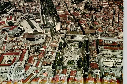 AK / Ansichtskarte  Lisboa_Lisbon_Lissabon_PT Rossio et Avenida da Liberdade vistas do ar