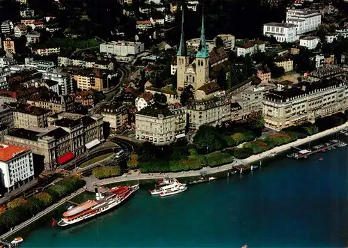 AK / Ansichtskarte  Luzern__LU Hofkirche Schiffsrestaurant Wilhelm Tell