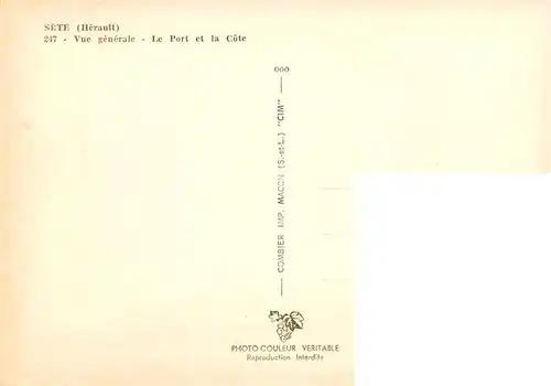 AK / Ansichtskarte  Sete_Cette_34 Le port et la côte vue aérienne