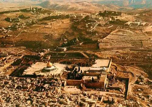 AK / Ansichtskarte  Jerusalem__Yerushalayim_Israel Old City and Temple Mount