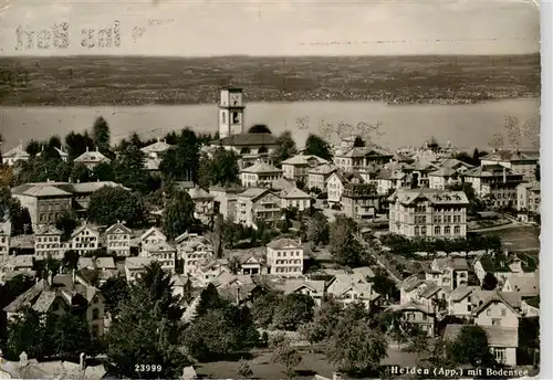 AK / Ansichtskarte  Heiden_AR Stadtpanorama mit Blick auf den Bodensee