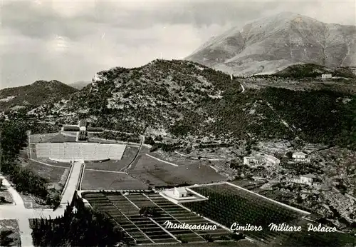 AK / Ansichtskarte  Montecassino_Cassino_IT Cimitero Militare Polacco veduta aerea