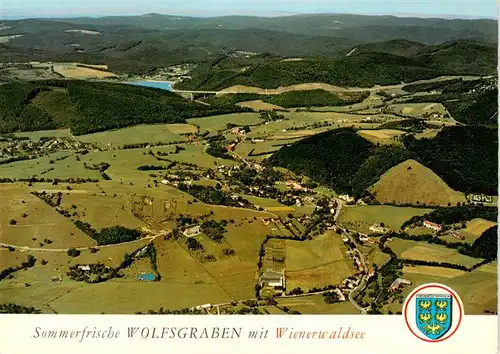 AK / Ansichtskarte  Wolfsgraben_Niederoesterreich_AT Panorama mit Wienerwaldsee Sommerfrische