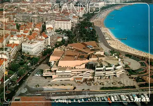 AK / Ansichtskarte  Cannes_06 Port Palais des Festivals et des Congrès Côte d'Azur vue aérienne