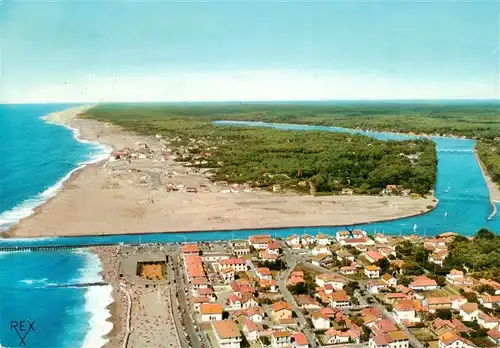 AK / Ansichtskarte  Hossegor_Soorts-Hossegor_40_Landes Canal Marin et le Lac vue aérienne