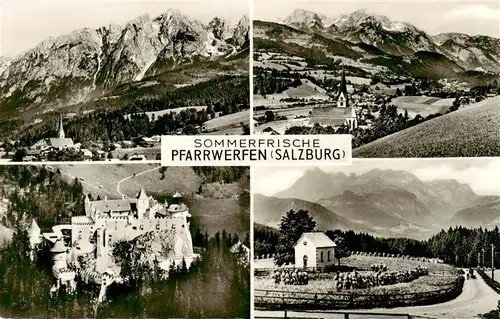 AK / Ansichtskarte  Pfarrwerfen_Pinzgau_AT Panorama Schloss Kapelle