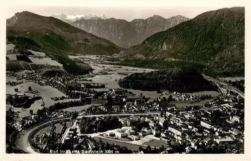 AK / Ansichtskarte 73945708 Bad_Ischl_Salzkammergut_AT Fliegeraufnahme mit Dachstein