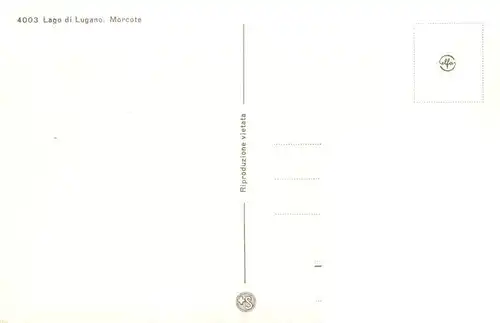 AK / Ansichtskarte  Morcote_Lago_di_Lugano_TI Teilansicht mit Kirche