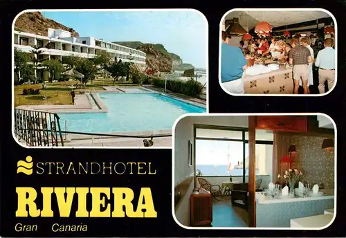 AK / Ansichtskarte  Gran_Canaria_ES Strandhotel Riviera Pool Speiseraum Appartement