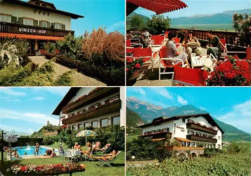 AK / Ansichtskarte 73945736 Tramin_Termeno_IT Hotel Winzerhof Terrasse Pool
