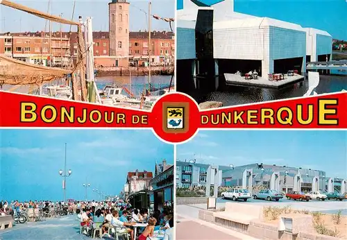AK / Ansichtskarte  Dunkerque_Duenkirchen_59_Nord Port et Tour du Leughemmer Musee dArt Moderne Plage de Malo Le Casino
